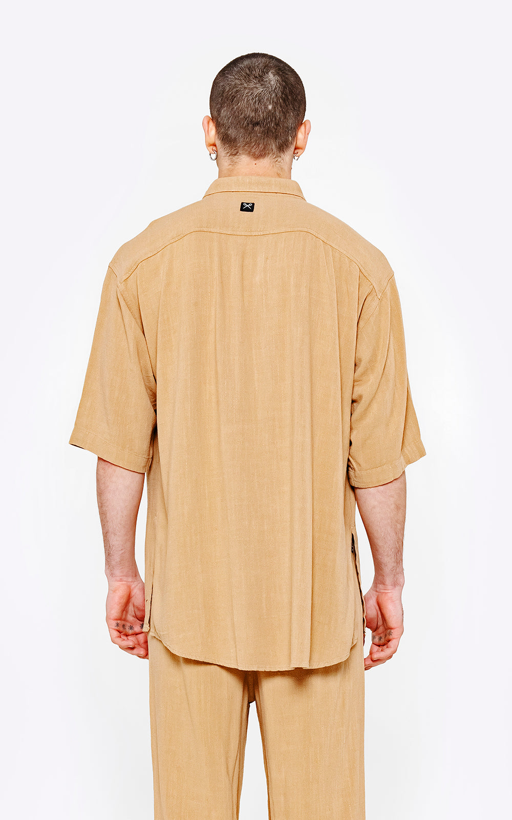 Camisa Lino Nice [ Beige ]
