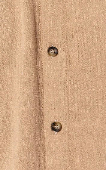 CAMISA LINO NICE [ BEIGE ]