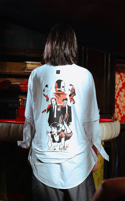 Remera Pulp Fiction [ Blanco ]