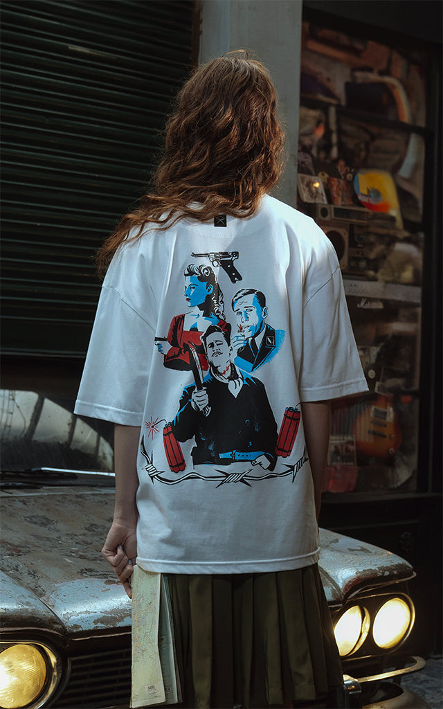 Remera Bastardos [ Blanco ]