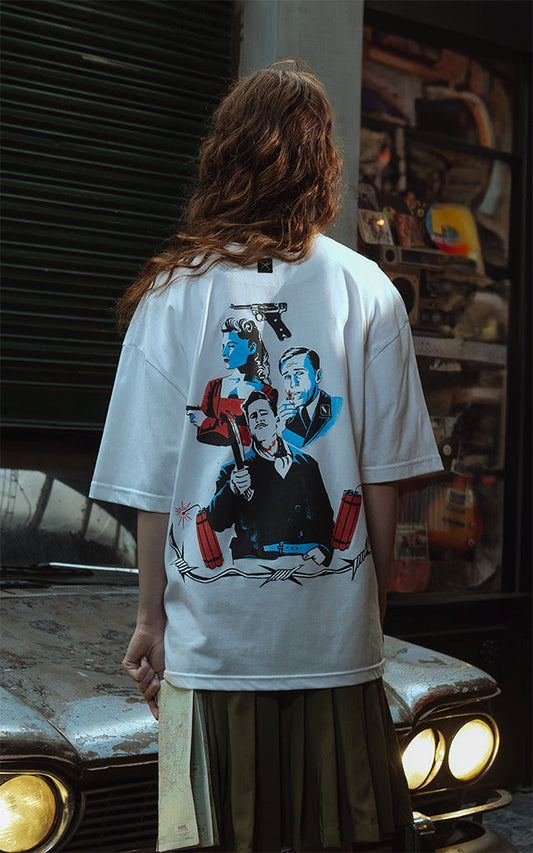 Remera Bastardos [ Blanco ]
