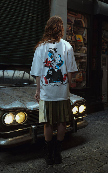 Remera Bastardos [ Blanco ]