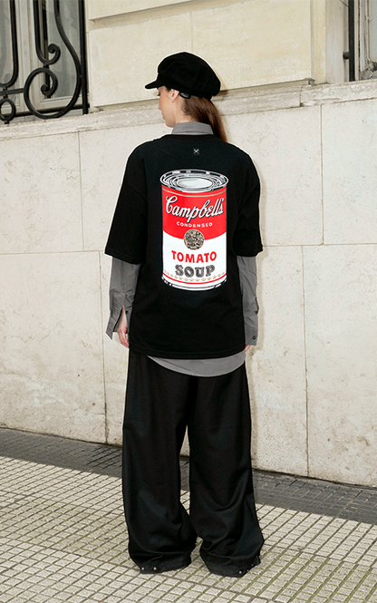 Remera Andy Warhol [ Negro ]