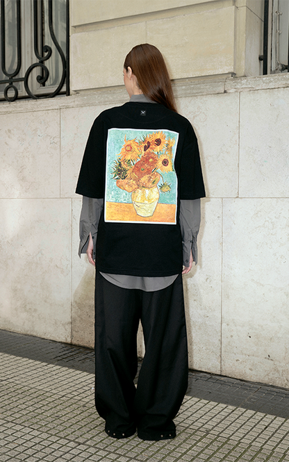 Remera Vincent Van Gogh [ Negro ]
