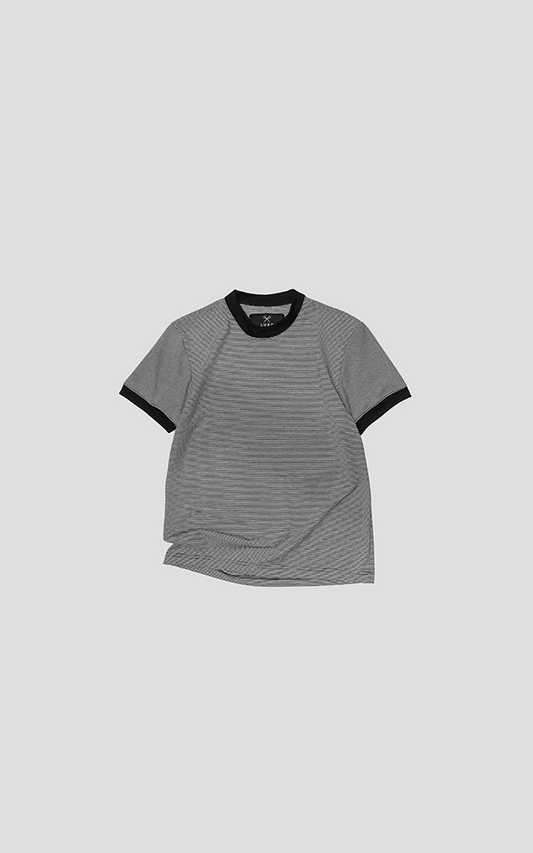 Remera Daily Tee [ Rayado Negro ]