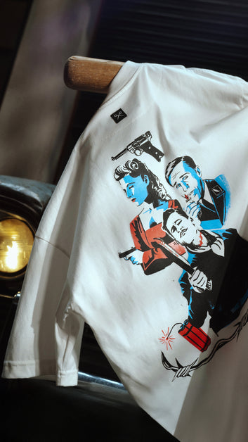 REMERA BASTARDOS [ BLANCO ]