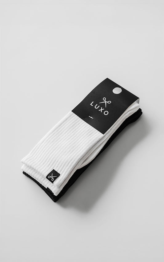 Medias P.M. Pack x 2 [ Negro - Blanco ]