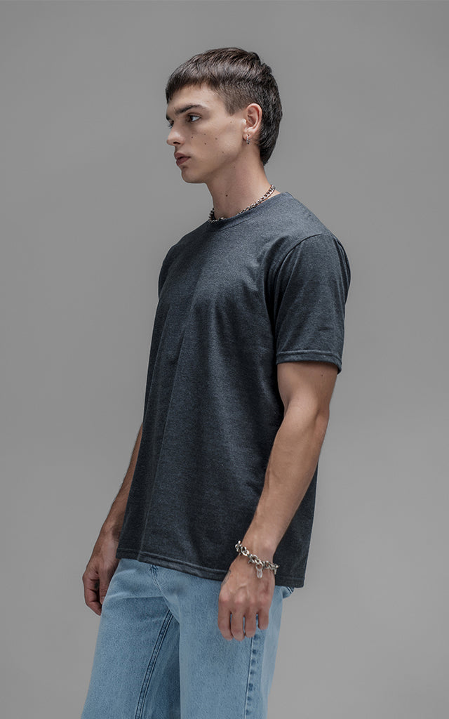 Remera B2basic Premium [ Melange Oscuro ]