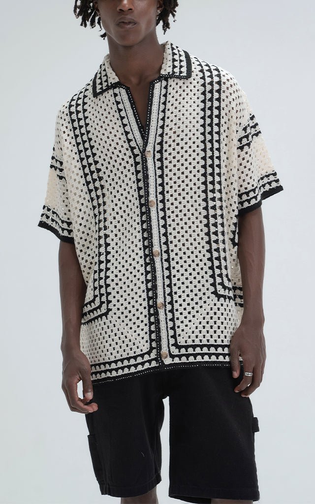 Camisa Tejida Halo [ Beige ]