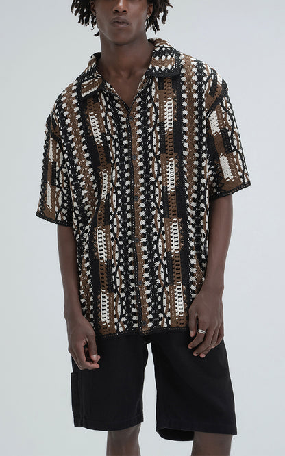 Camisa Tejida Tsuki [ Negro ]