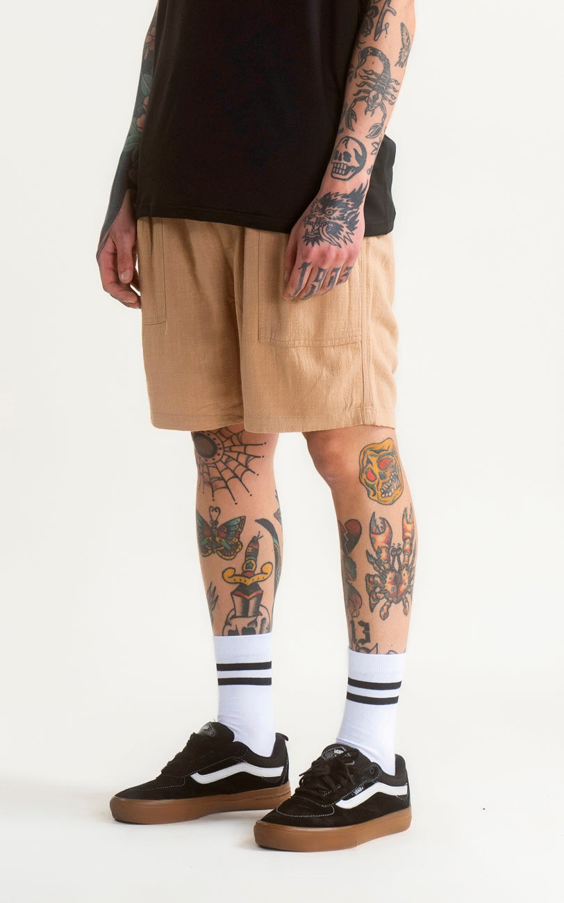 Bermuda Lino Nice [ Beige ]