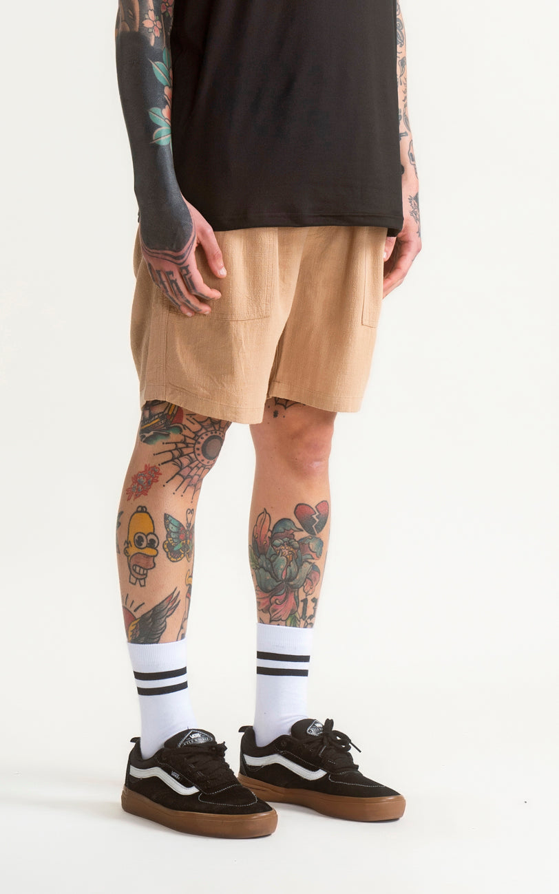 Bermuda Lino Nice [ Beige ]