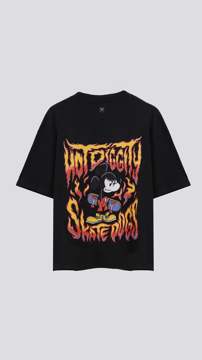 Remera Disney Skateflow [ Negro ]