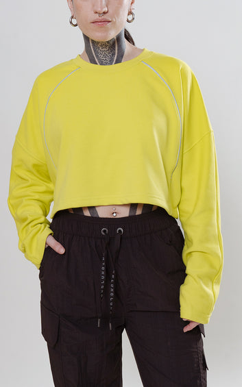 BUZO CROP SPORT [NEON]