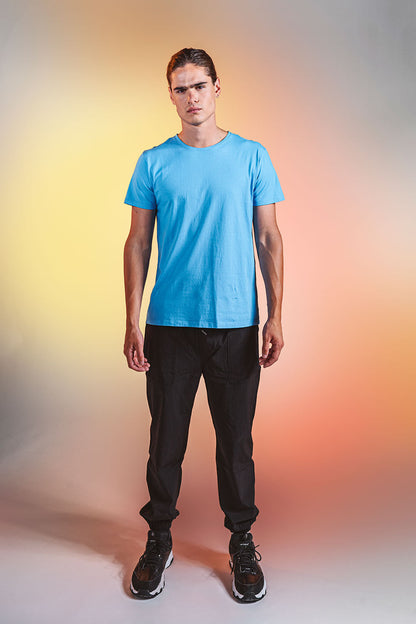 Remera Relax Fit Pima 50.1 [ Celeste ]