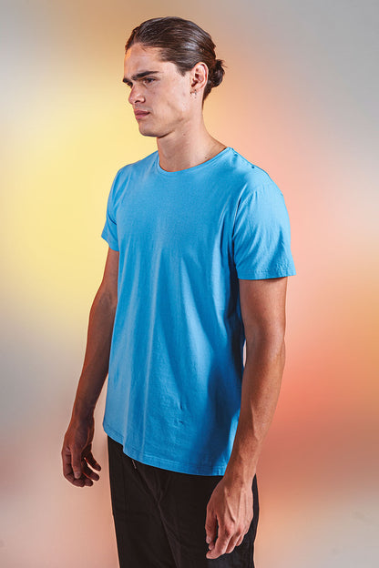 Remera Relax Fit Pima 50.1 [ Celeste ]