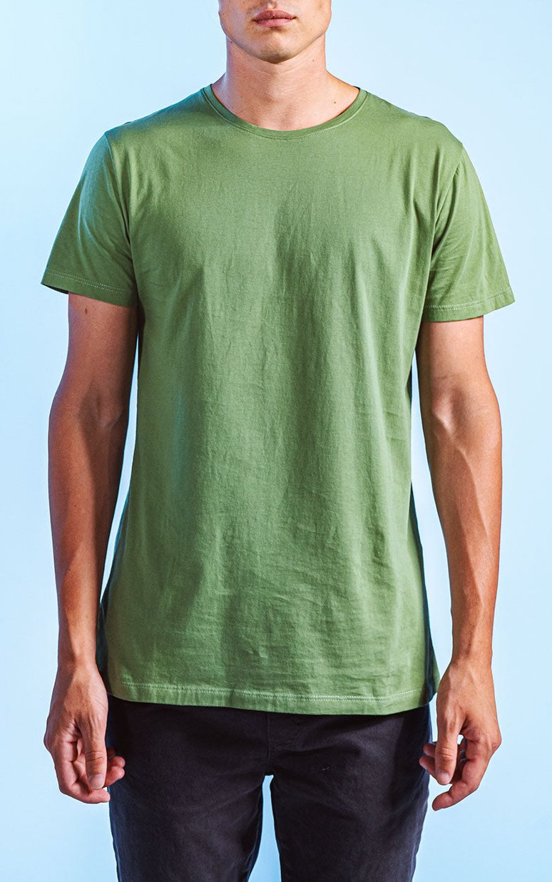 REMERA RELAX FIT PIMA 50.1 [ MILITAR ]