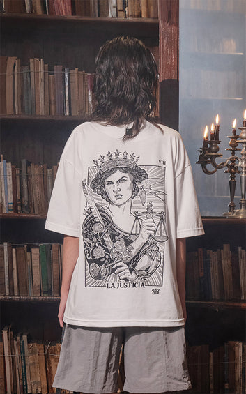 REMERA LA JUSTICIA [ BLANCO ]