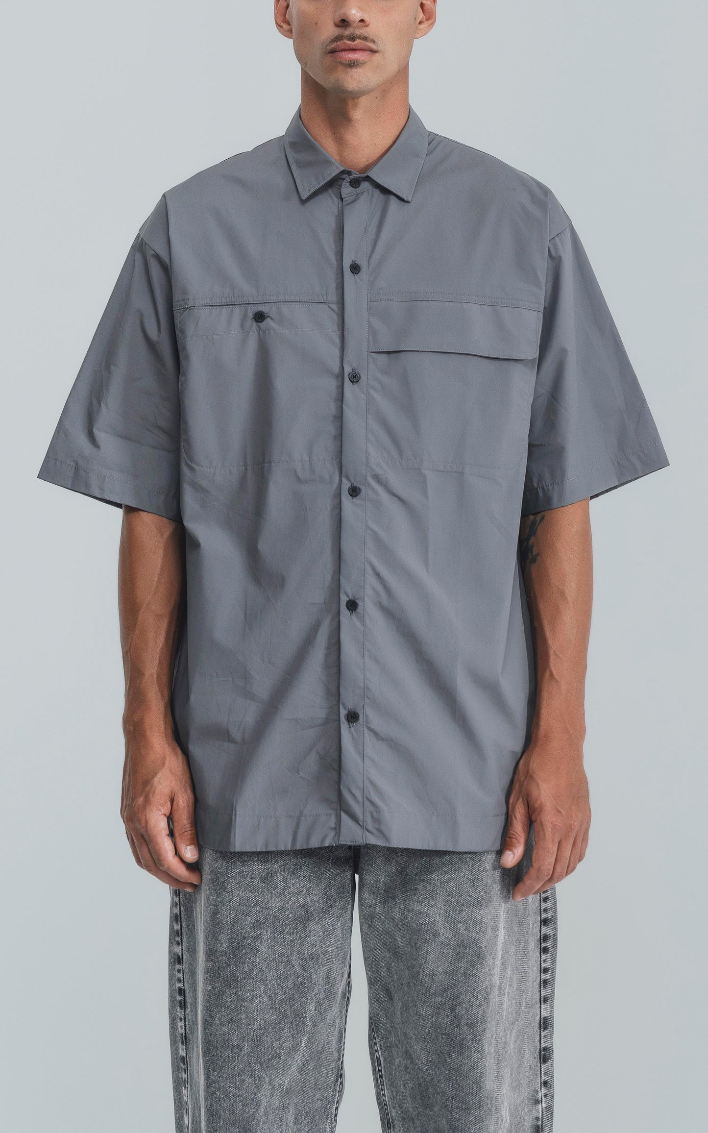 Camisa MC Owner Bis [ Gris ]
