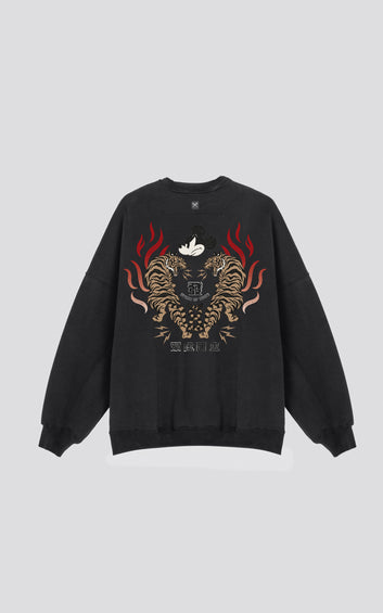 BUZO DISNEY ANGRY MICKEY [ NEGRO ]