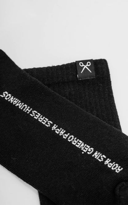 Medias P.M. Pack x 2 [ Negro - Blanco ]