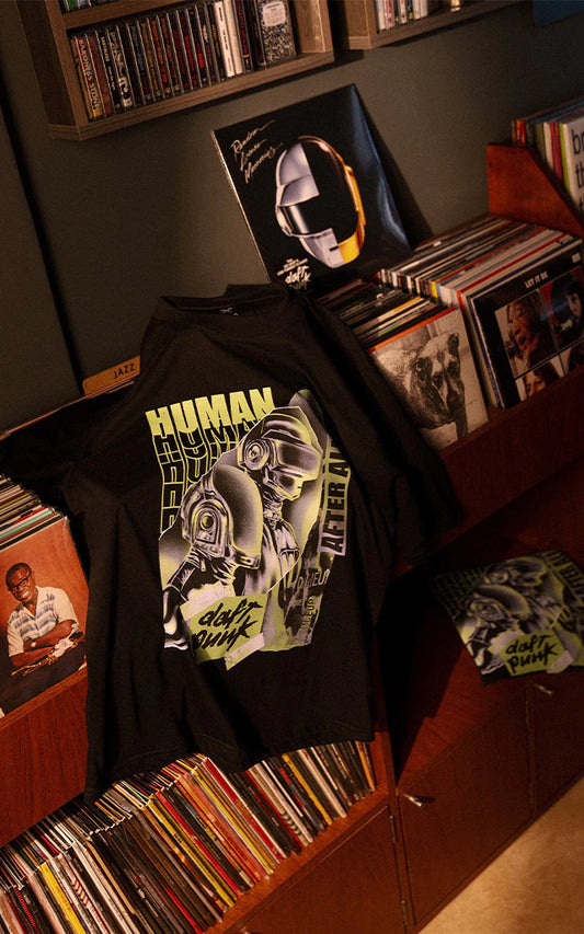 Remera Daft Punk [ Negro ]