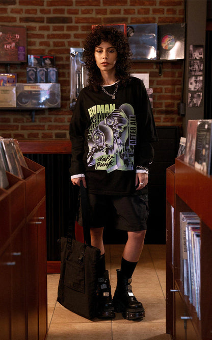 Remera Daft Punk [ Negro ]