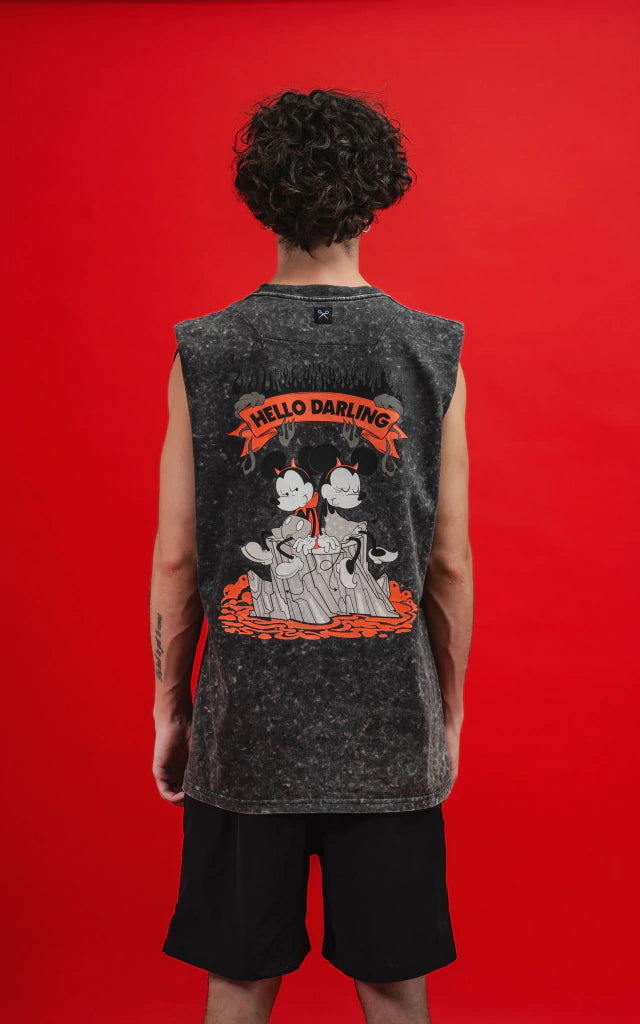 SUDADERA DISNEY HELLO DARLING [ NEVADO ]