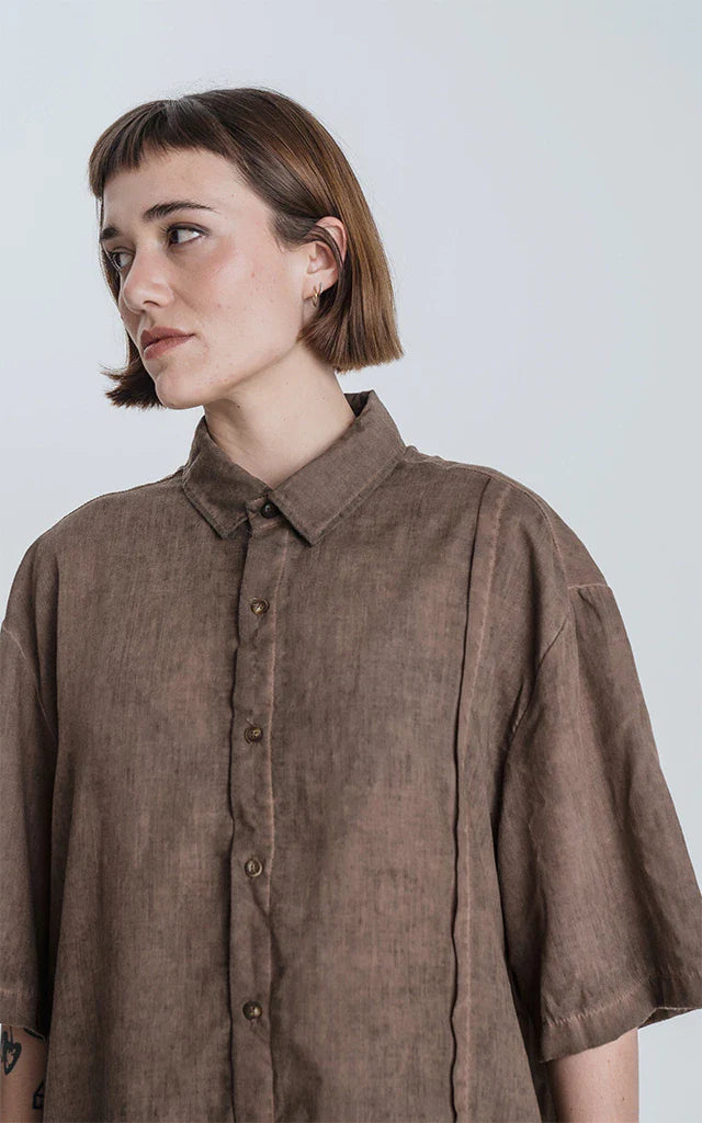 Camisa Grain [ Maltinto Chocolate ]