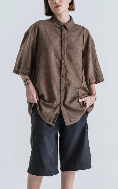 Camisa Grain [ Maltinto Chocolate ]