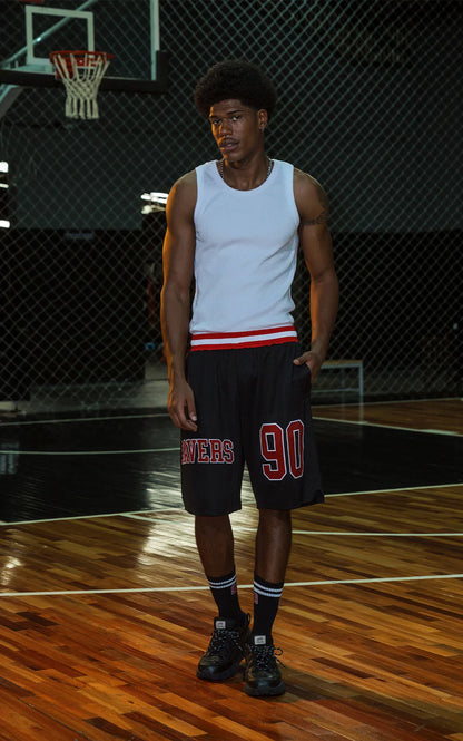 Bermuda Ravers Nba [ Negro / Rojo ]