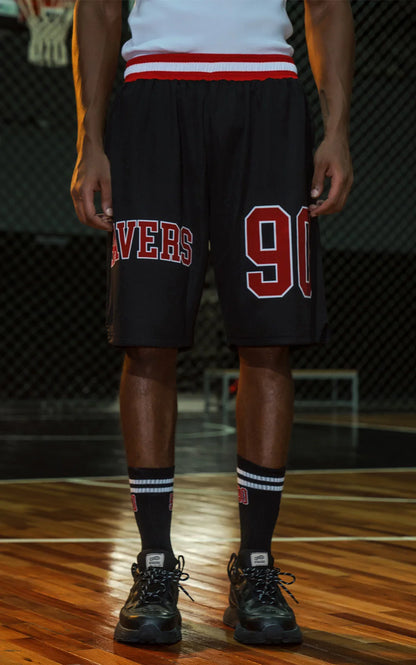 Bermuda Ravers Nba [ Negro / Rojo ]