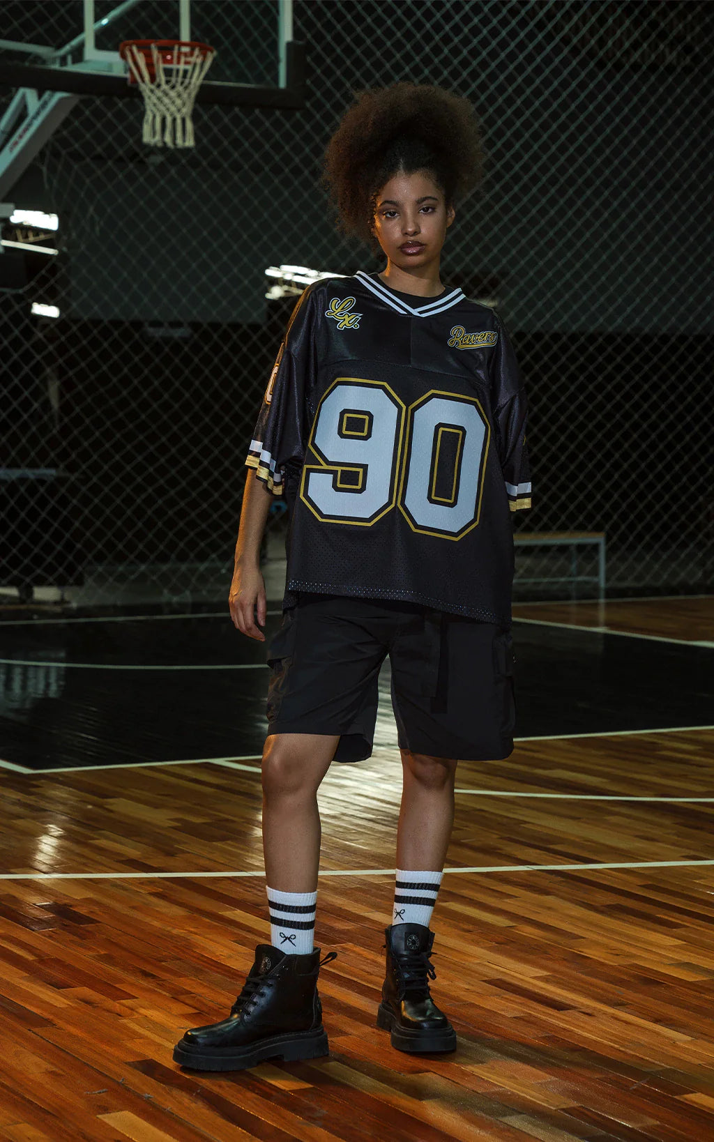 Camiseta Ravers Nfl [ Negro / Amarillo ]