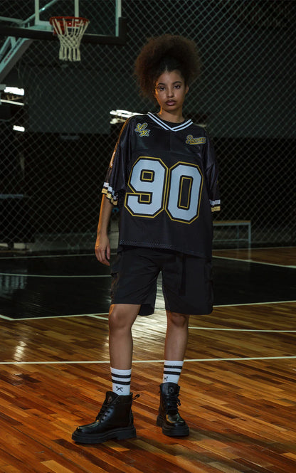 Camiseta Ravers Nfl [ Negro / Amarillo ]