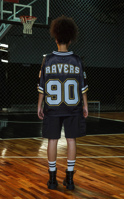 Camiseta Ravers Nfl [ Negro / Amarillo ]