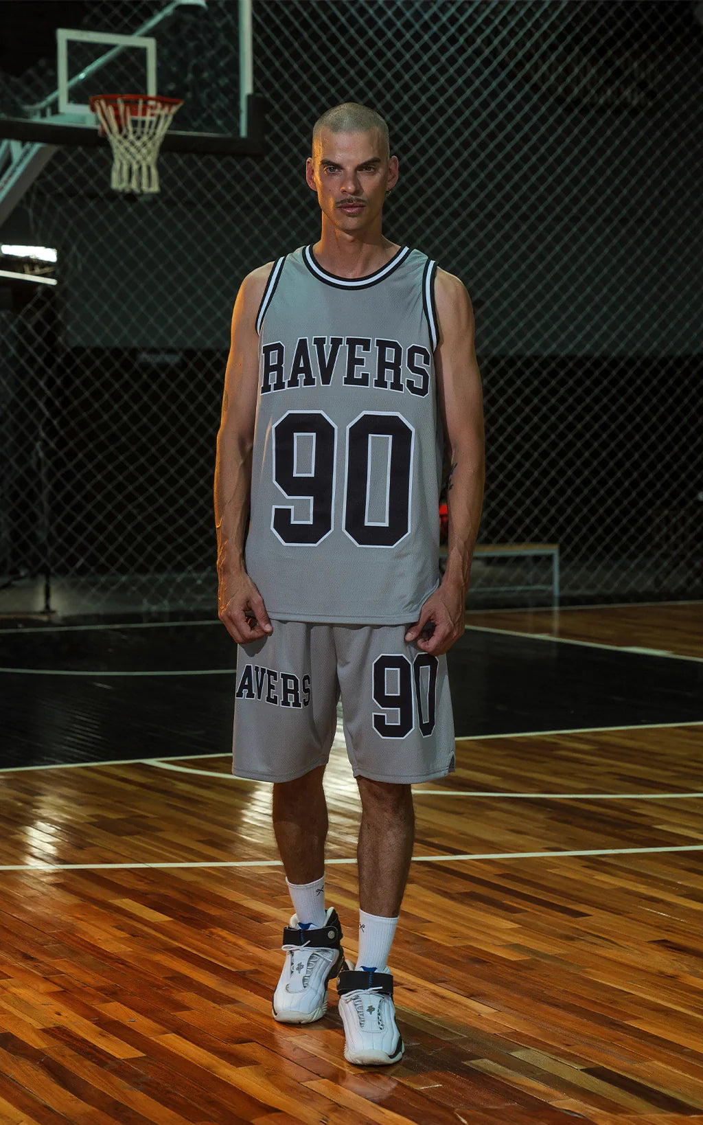 Bermuda Ravers Nba [ Gris / Negro ]