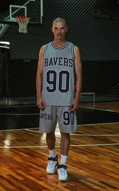 Bermuda Ravers Nba [ Gris / Negro ]