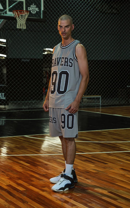 Sudadera Ravers Nba [ Gris / Negro ]
