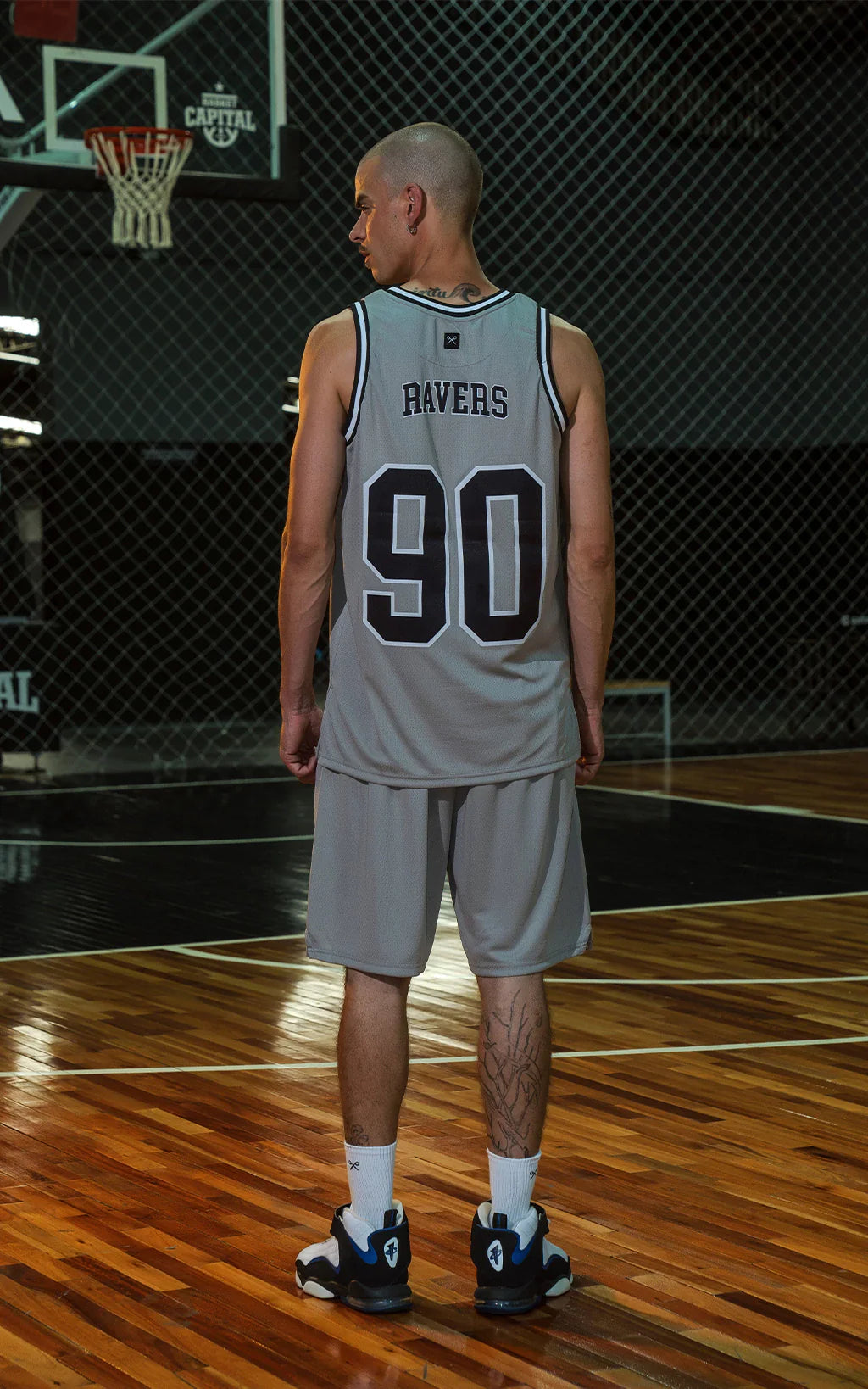 Sudadera Ravers Nba [ Gris / Negro ]