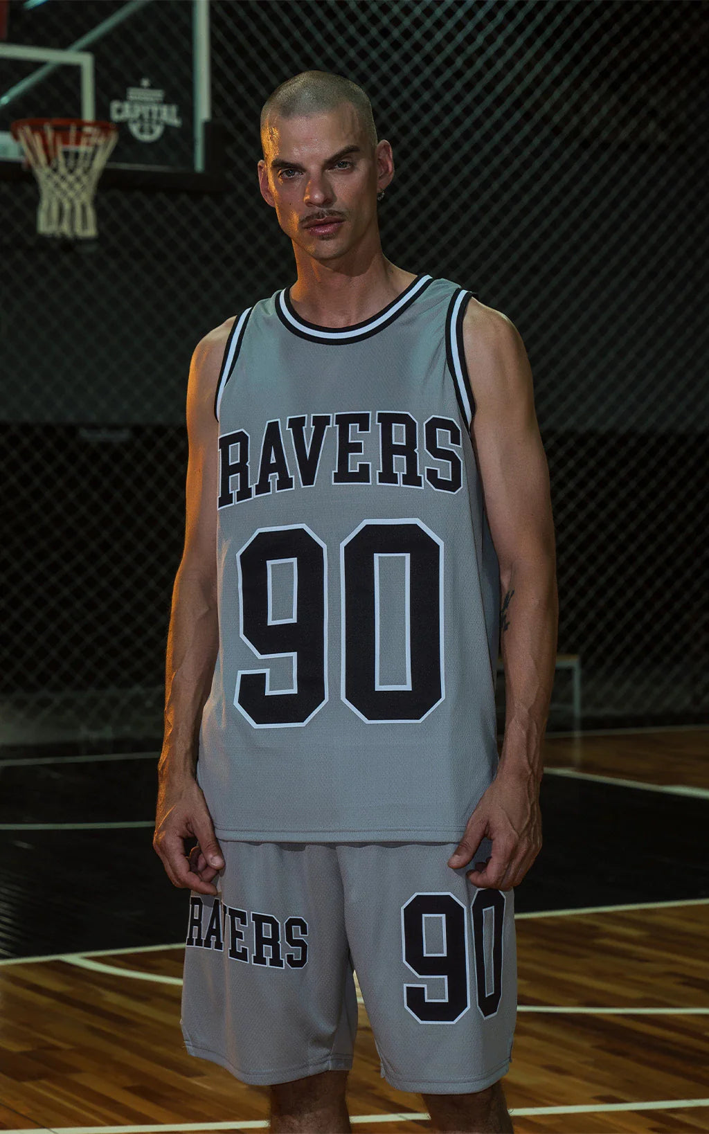 Bermuda Ravers Nba [ Gris / Negro ]