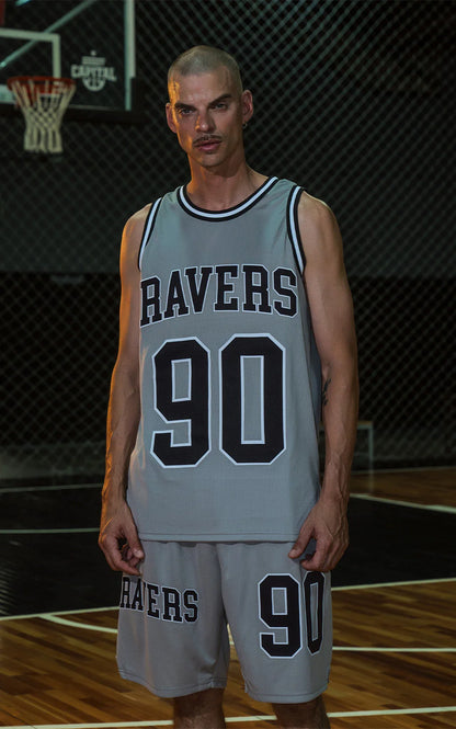 Bermuda Ravers Nba [ Gris / Negro ]