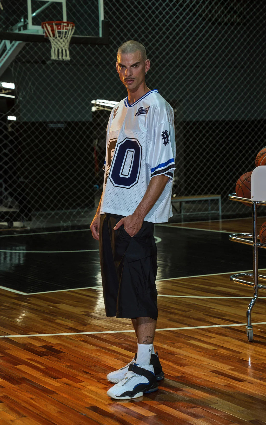 Camiseta Ravers Nfl [ Blanco / Azul ]