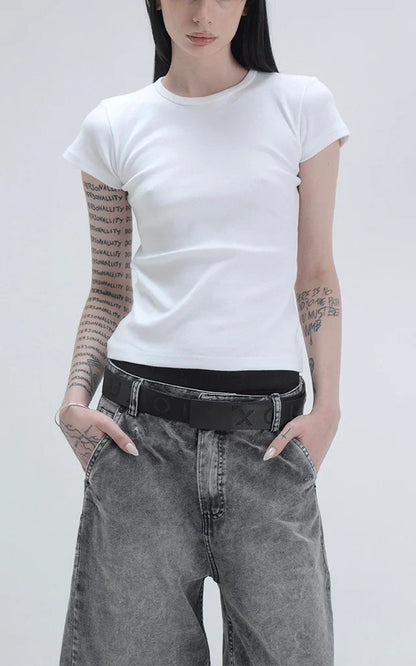 Remera Baby Tee [ Blanco ]