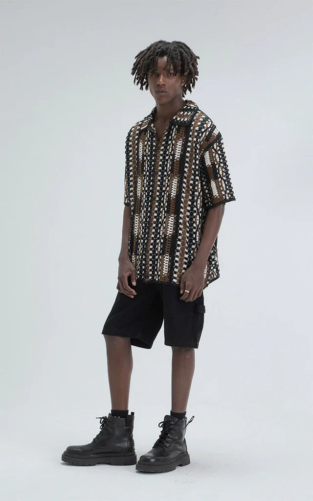 Camisa Tejida Tsuki [ Negro ]