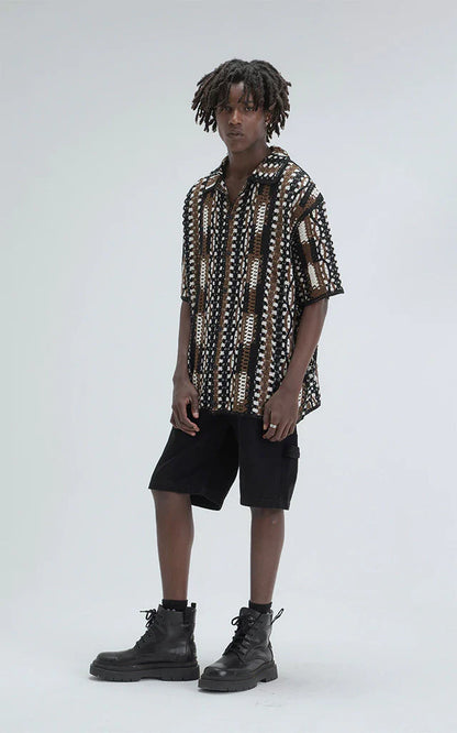 Camisa Tejida Tsuki [ Negro ]