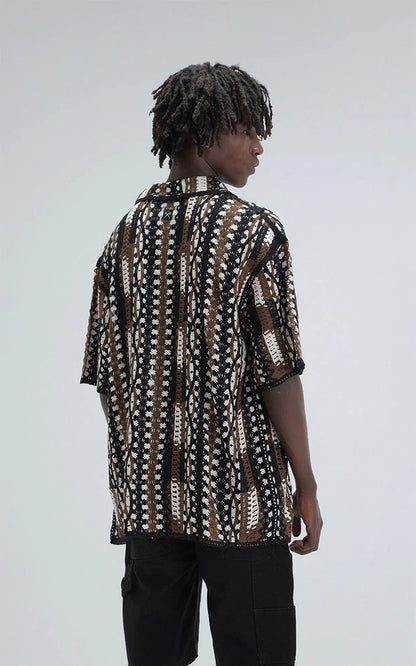 Camisa Tejida Tsuki [ Negro ]