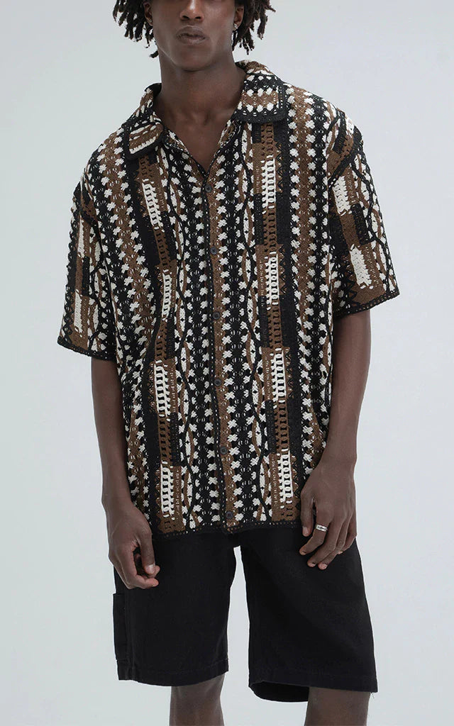 Camisa Tejida Tsuki [ Negro ]