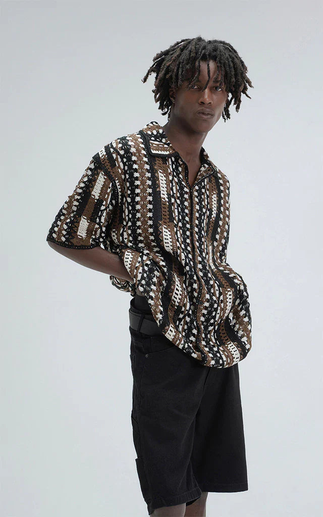 Camisa Tejida Tsuki [ Negro ]