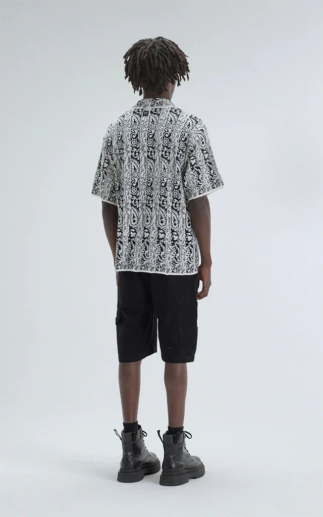 Camisa Hijari [ Blanco-Negro ]