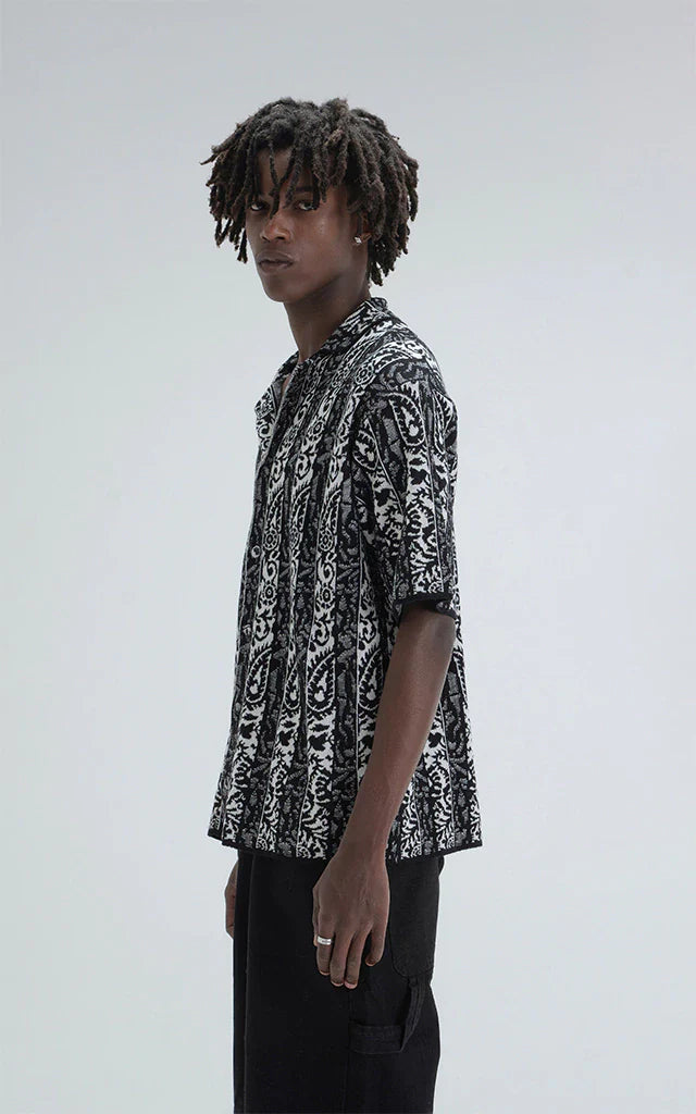 Camisa Hijari [ Negro Blanco ]